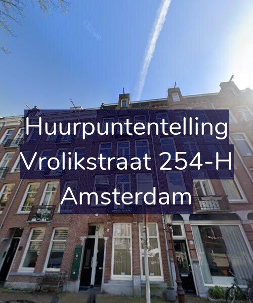 Foto gevel Huurpuntentelling voor Vrolikstraat 254-H, Amsterdam