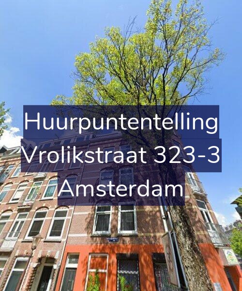 Foto gevel Huurpuntentelling voor Vrolikstraat 323-3, Amsterdam
