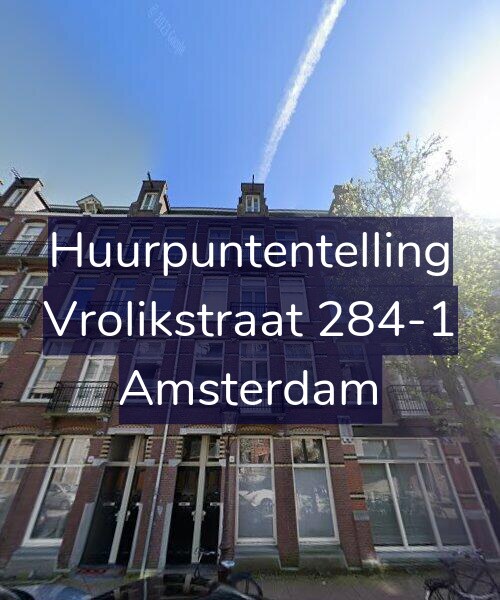 Foto gevel Huurpuntentelling voor Vrolikstraat 284-1, Amsterdam
