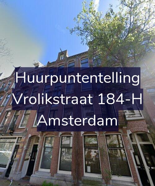 Foto gevel Huurpuntentelling voor Vrolikstraat 184-H, Amsterdam