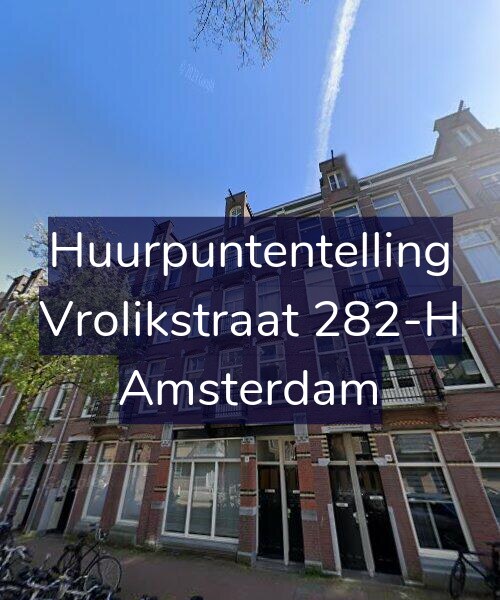 Foto gevel Huurpuntentelling voor Vrolikstraat 282-H, Amsterdam