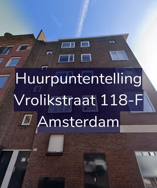 Foto gevel Huurpuntentelling voor Vrolikstraat 118-F, Amsterdam
