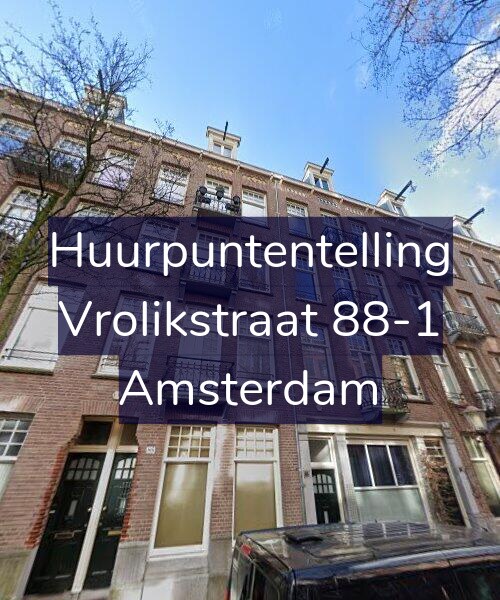 Foto gevel Huurpuntentelling voor Vrolikstraat 88-1, Amsterdam