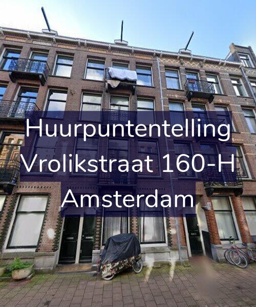 Foto gevel Huurpuntentelling voor Vrolikstraat 160-H, Amsterdam
