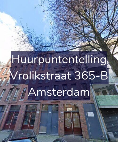 Foto gevel Huurpuntentelling voor Vrolikstraat 365-B, Amsterdam