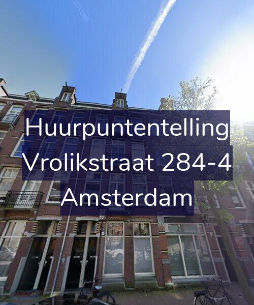 Foto gevel Huurpuntentelling voor Vrolikstraat 284-4, Amsterdam