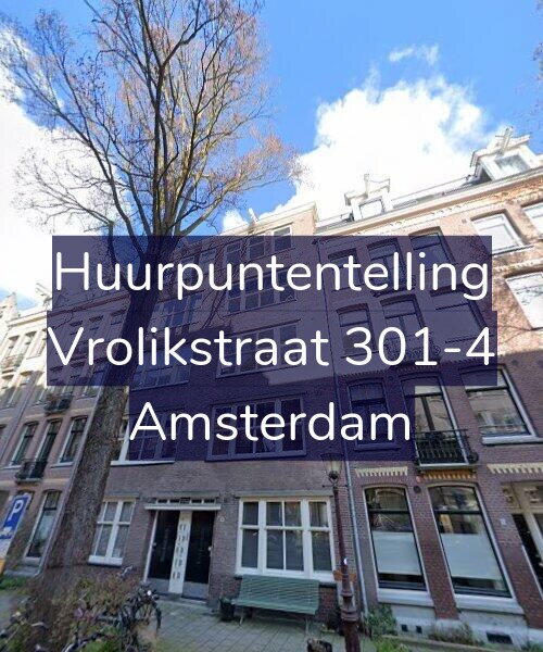 Foto gevel Huurpuntentelling voor Vrolikstraat 301-4, Amsterdam