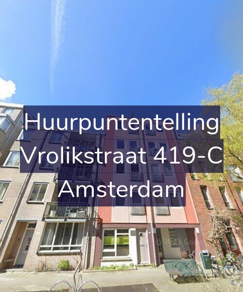 Foto gevel Huurpuntentelling voor Vrolikstraat 419-C, Amsterdam
