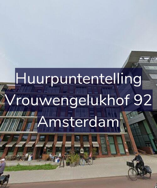 Foto gevel Huurpuntentelling voor Vrouwengelukhof 92, Amsterdam