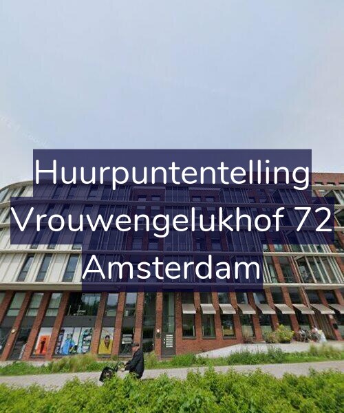 Foto gevel Huurpuntentelling voor Vrouwengelukhof 72, Amsterdam