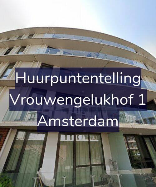 Foto gevel Huurpuntentelling voor Vrouwengelukhof 1, Amsterdam