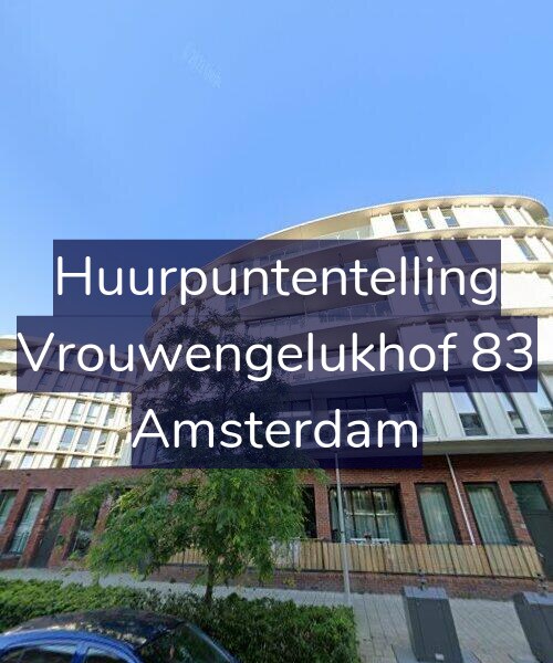Foto gevel Huurpuntentelling voor Vrouwengelukhof 83, Amsterdam