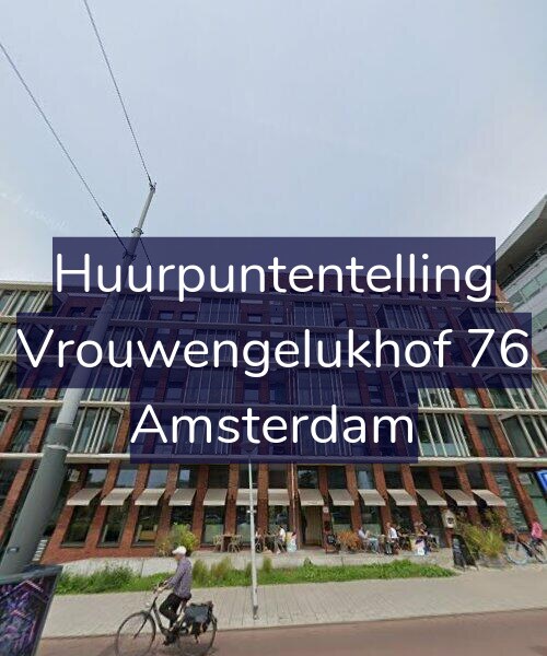 Foto gevel Huurpuntentelling voor Vrouwengelukhof 76, Amsterdam