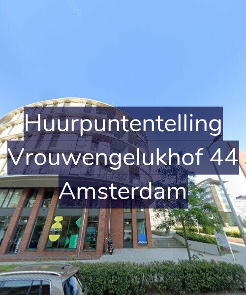 Foto gevel Huurpuntentelling voor Vrouwengelukhof 44, Amsterdam