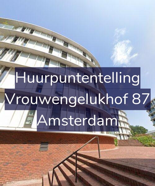 Foto gevel Huurpuntentelling voor Vrouwengelukhof 87, Amsterdam