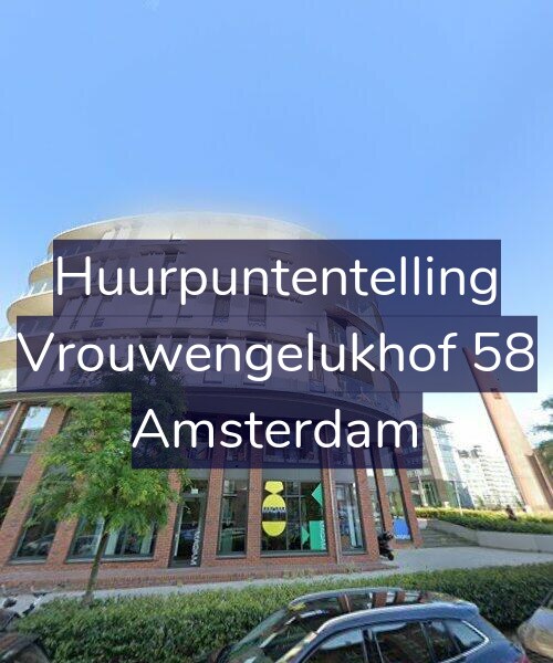 Foto gevel Huurpuntentelling voor Vrouwengelukhof 58, Amsterdam