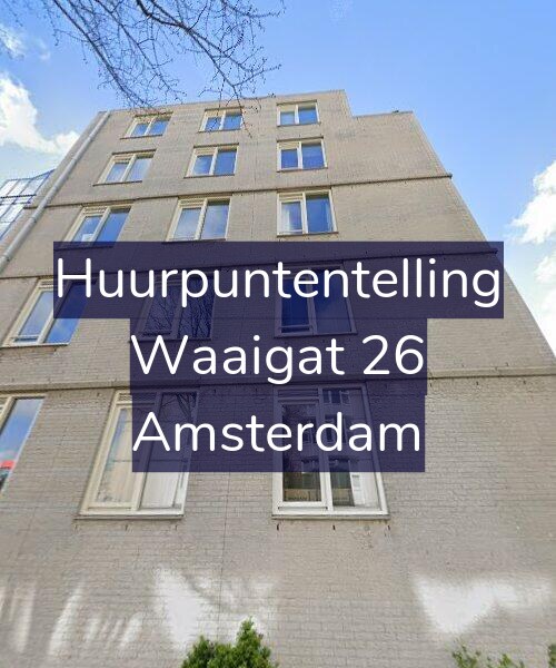 Foto gevel Huurpuntentelling voor Waaigat 26, Amsterdam