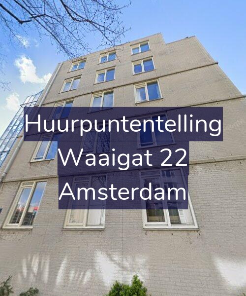 Foto gevel Huurpuntentelling voor Waaigat 22, Amsterdam