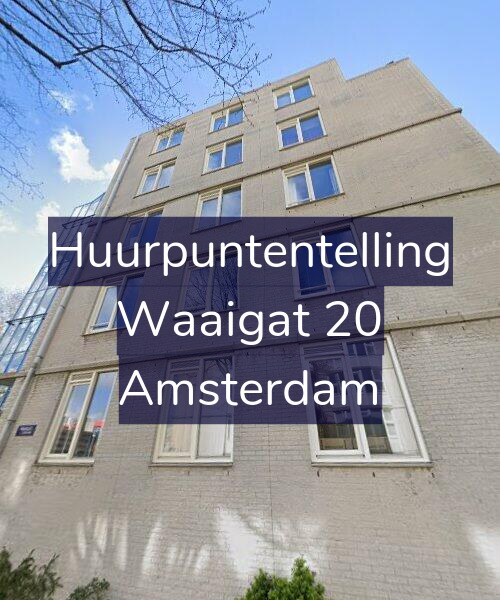 Foto gevel Huurpuntentelling voor Waaigat 20, Amsterdam