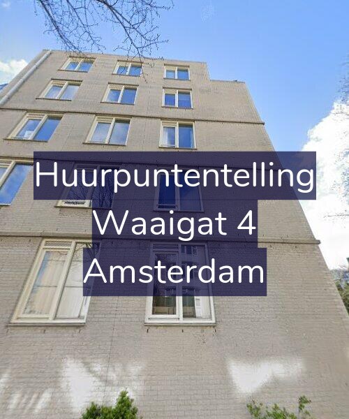 Foto gevel Huurpuntentelling voor Waaigat 4, Amsterdam