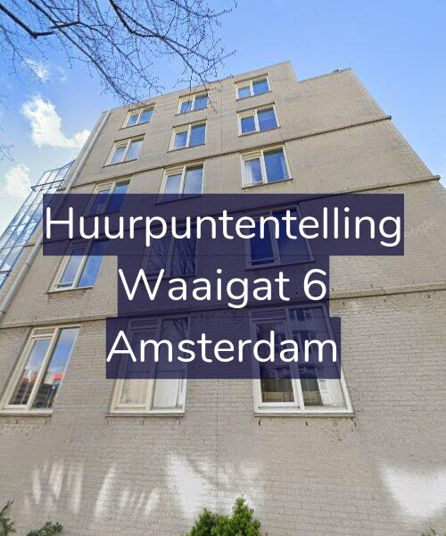 Foto gevel Huurpuntentelling voor Waaigat 6, Amsterdam
