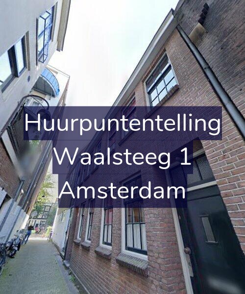 Foto gevel Huurpuntentelling voor Waalsteeg 1, Amsterdam