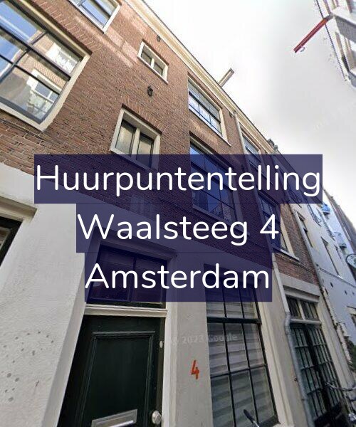 Foto gevel Huurpuntentelling voor Waalsteeg 4, Amsterdam
