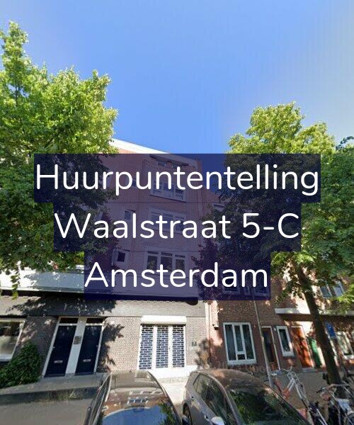 Foto gevel Huurpuntentelling voor Waalstraat 5-C, Amsterdam