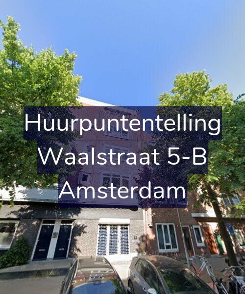Foto gevel Huurpuntentelling voor Waalstraat 5-B, Amsterdam