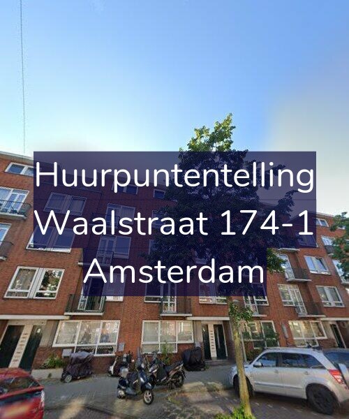 Foto gevel Huurpuntentelling voor Waalstraat 174-1, Amsterdam