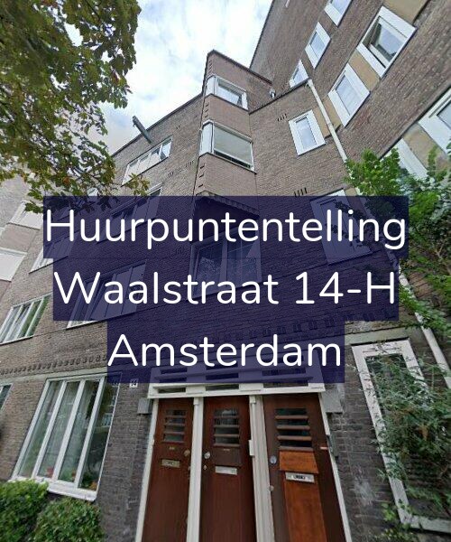 Foto gevel Huurpuntentelling voor Waalstraat 14-H, Amsterdam