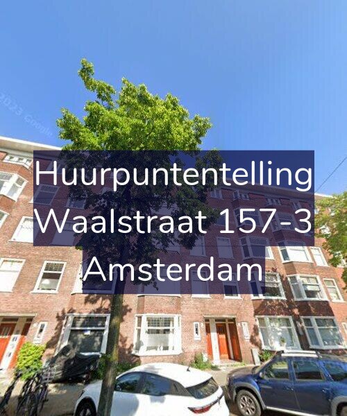 Foto gevel Huurpuntentelling voor Waalstraat 157-3, Amsterdam