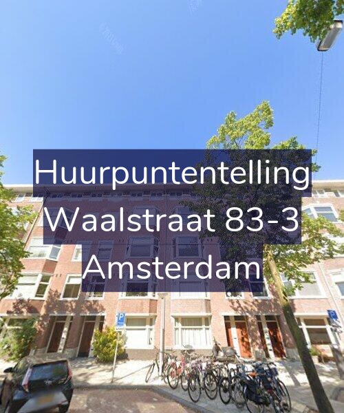Foto gevel Huurpuntentelling voor Waalstraat 83-3, Amsterdam