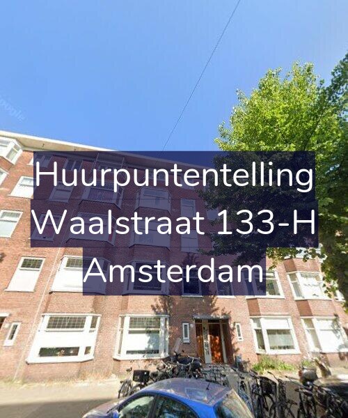 Foto gevel Huurpuntentelling voor Waalstraat 133-H, Amsterdam