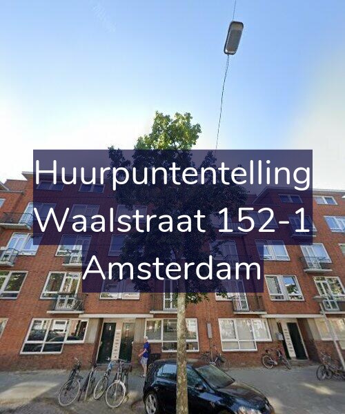 Foto gevel Huurpuntentelling voor Waalstraat 152-1, Amsterdam
