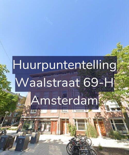 Foto gevel Huurpuntentelling voor Waalstraat 69-H, Amsterdam