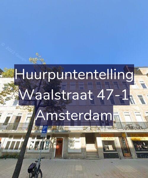 Foto gevel Huurpuntentelling voor Waalstraat 47-1, Amsterdam