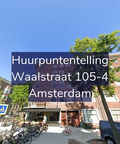 Foto gevel Huurpuntentelling voor Waalstraat 105-4, Amsterdam