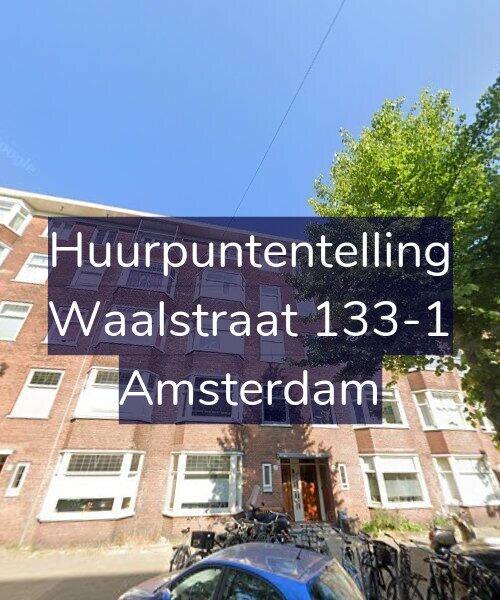 Foto gevel Huurpuntentelling voor Waalstraat 133-1, Amsterdam