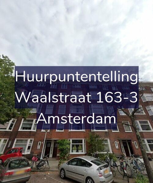 Foto gevel Huurpuntentelling voor Waalstraat 163-3, Amsterdam