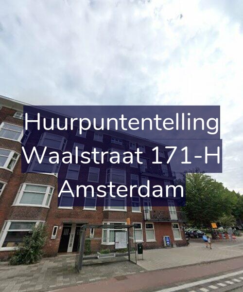 Foto gevel Huurpuntentelling voor Waalstraat 171-H, Amsterdam