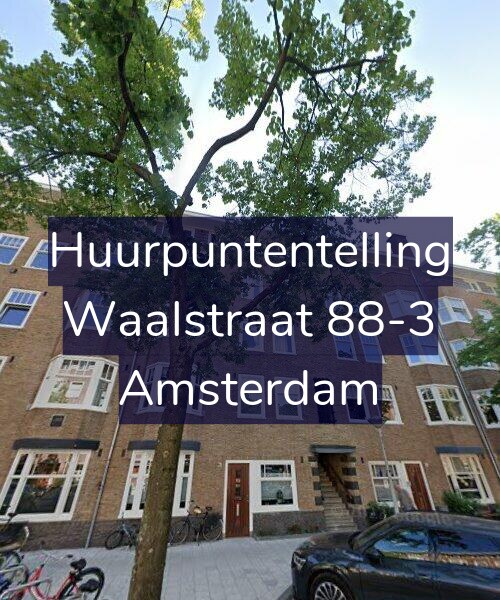 Foto gevel Huurpuntentelling voor Waalstraat 88-3, Amsterdam
