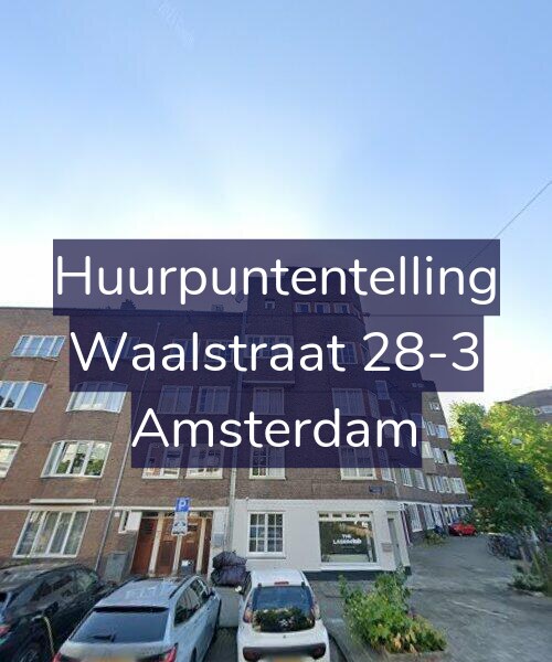 Foto gevel Huurpuntentelling voor Waalstraat 28-3, Amsterdam