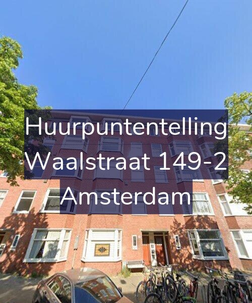 Foto gevel Huurpuntentelling voor Waalstraat 149-2, Amsterdam