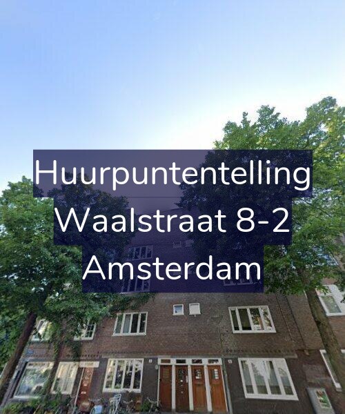 Foto gevel Huurpuntentelling voor Waalstraat 8-2, Amsterdam