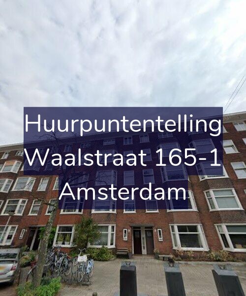 Foto gevel Huurpuntentelling voor Waalstraat 165-1, Amsterdam