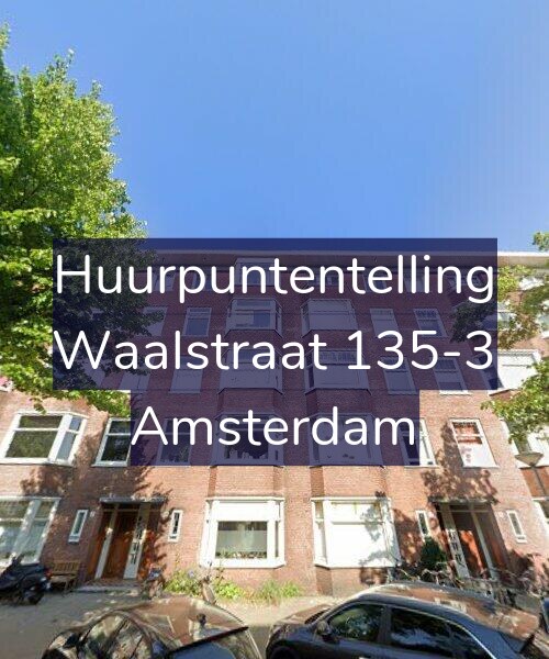Foto gevel Huurpuntentelling voor Waalstraat 135-3, Amsterdam