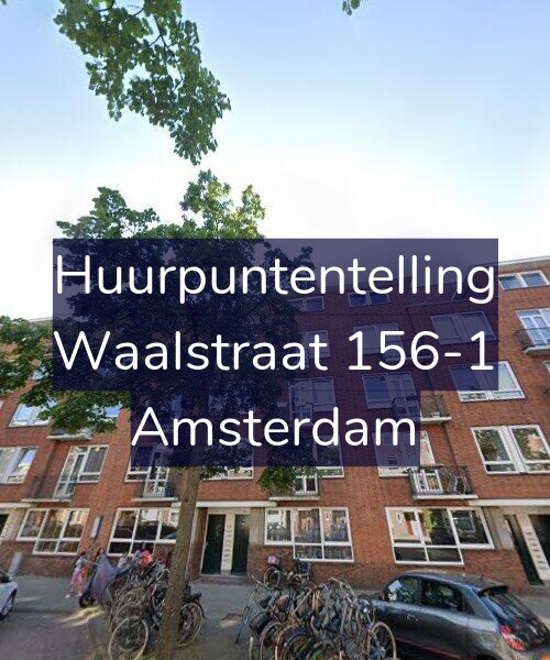 Foto gevel Huurpuntentelling voor Waalstraat 156-1, Amsterdam