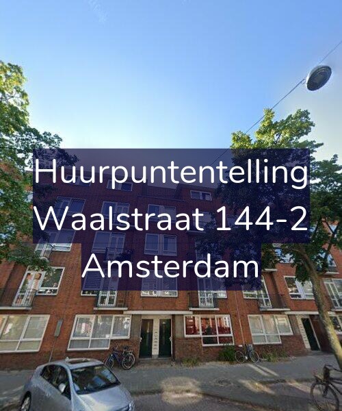 Foto gevel Huurpuntentelling voor Waalstraat 144-2, Amsterdam