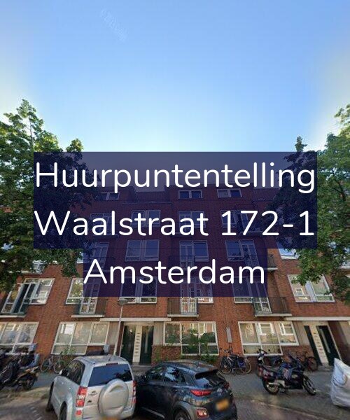 Foto gevel Huurpuntentelling voor Waalstraat 172-1, Amsterdam